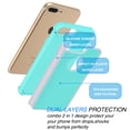 thumbnail image 6 of Njjex Phone Case For 5.5" iPhone 8 Plus / iPhone 7 Plus, Njjex 2-Piece Shockproof Rugged Rubber Plastic Hard Case Cover For iPhone 8 Plus (2017) / iPhone 7 Plus (2016) -Grey/Turquoise, 6 of 6