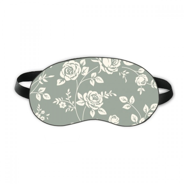Rose Flower Illustration Sleep Eye Shield Soft Night Blindfold Shade Cover