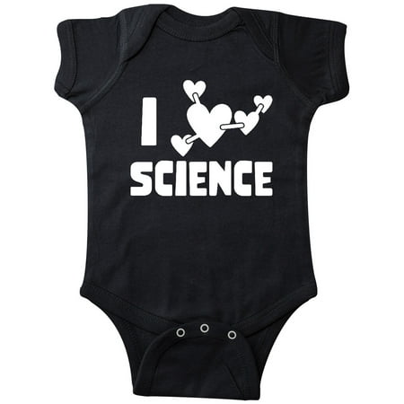 

Inktastic I Love Science Heart Molecules Gift Baby Boy or Baby Girl Bodysuit