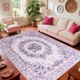 thumbnail image 5 of KOPOEELK 4x6 Area Rug, Pink Butterfly Print Machine Washable Non Slip Low Pile Carpet, Indoor Floor Rug for Bedroom, Living Room and Whimsical Eclectic Home Decor, 5 of 6