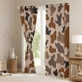 thumbnail image 3 of Homewish Retro Camo Pattern Blackout Curtains Set of 2 (52x84 Each),Rustic Mallard Duck Window Curtains,Brown Black Curtains and Drapes For Boys Teens,Ultra Soft Home Decor, 3 of 6