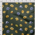 thumbnail image 3 of oneOone Cotton Poplin Fabric Flower Watercolor Print Fabric By Yard 42 Inch Wide, 3 of 4