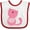 White and Red, variant on Inktastic Love Cat 2 Boys or Girls Baby Bib