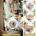 thumbnail image 5 of Pioneer Flower Floral Print Pattern Round Tablecloth 60 X 60 Inch, Wrinkle Resistant Wipeable Table Cloth for Kitchen Dining Picnic Patio Party, 5 of 6