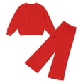 thumbnail image 6 of Tiweut Sweatsuits Women 2 Piece Outfit Sweatshirt and Sweatpant Sets Fall Clothing Track Suits,Red, 6 of 7