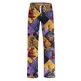 thumbnail image 6 of Zydvens Women Halloween Pajama Pants Wide Leg Lounge Wear with Pockets Soft Elastic Waist Drawstring Sleepwear Bottoms Plaid Pumpkin Fall Harvest Costume Cosplay Gift S-3XL, 6 of 7