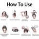 thumbnail image 5 of Heatless Curlers Headband, Lazy Hair Rollers Overnight Curls Headband(Blue), 5 of 5