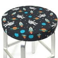 thumbnail image 3 of Lsque Space Round Bar chair cushion covers Velvet Fabric Premium Comfort Protects from Scratches and Stains for 14-17 Inch Chair- 12 inch, 3 of 7