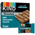 thumbnail image 2 of 2X-KIND HEALTHY GRAINS Gluten Free Drizzled Milk Chocolate Chunk Whole Grain Snack Bars - 1.16 oz - 5 ct, 2 of 5