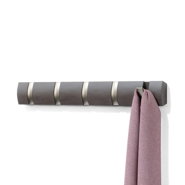 Estante flotante de pared Umbra Flip con 5 ganchos