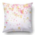 thumbnail image 1 of Funda de almohada ABPHQTO Rose Gold Confetti Circle Ation para Navidad 40x40 cm, 1 of 1