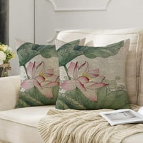 Farmhouse Style Throw Pillows Decorative Pillow Covers Vintage Pillow Covers for Couch, Sofa, Home Decor, Rustic Living Room 18"x18" Set of 2