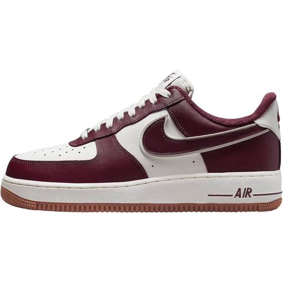Nike Men's Air Force 1 '07 Sail/Night Maroon running shoes