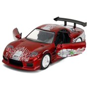 Dom's Mazda RX-7 Candy Red with Graphics The Fast and the Furious (2001) Movie 1/32 Diecast Model Car by Jada