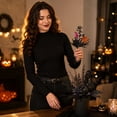 thumbnail image 4 of Halloween Decor, Spooky Halloween Decorations, Halloween Decorations, Halloween Floral, 14 Inch Black Witch Hat Floral Pick for Gothic Halloween Vase Fillers, Halloween, 4 of 7