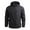 Black, variant on Men's Casual Outdoor Windbreaker Jacket with Detachable Hood Long Sleeve Zipper Pocket Thin Coat for Hiking