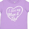 thumbnail image 4 of Inktastic I Love My Mom and Dad in White Chalk Heart Boys or Girls Toddler T-Shirt, 4 of 5