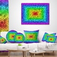 thumbnail image 4 of Designart Random Elevated Hexagon Columns - Abstract Throw Pillow - 16x16, 4 of 5