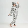 thumbnail image 3 of Pijamas de animales de vaca Kigurumi Unisex, monos con capucha de franela, ropa de dormir con cremallera, Cosplay de fiesta de Anime para hombres y mujeres, 3 of 5