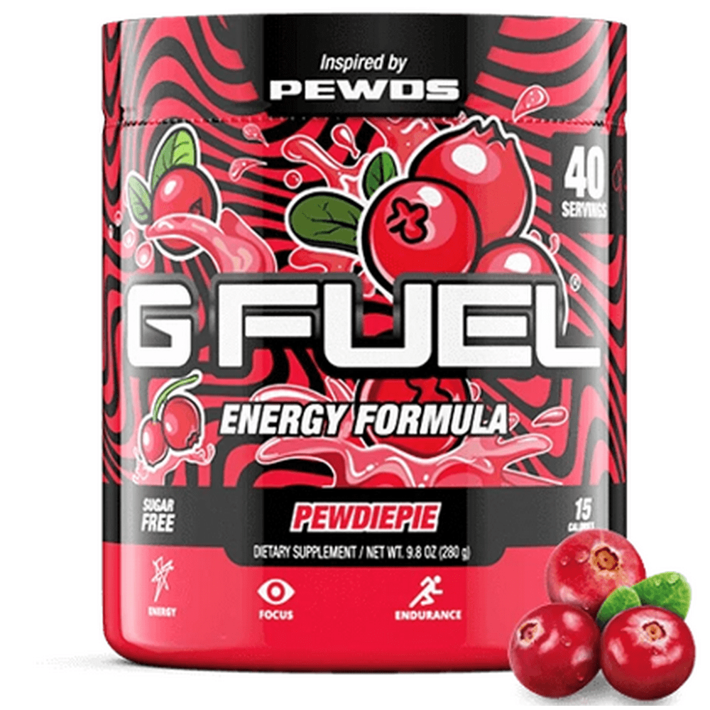 Pewdiepie G Fuel Tub Elite Energy and Endurance Tub, 40 Servings
