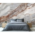thumbnail image 2 of Gray And White Rendered Marble Texture 3D Wall Murals Wallpaper, Abstract Cracks Wall Poster Murals, Wall Painting Art Wallpaper For Living Room And Bedroom 98.4"W x 68.9"H (Not Peel and Stick), 2 of 6