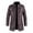 D2 Coffee, variant on Jackets for Men Men's Mid Length Leather Coat Large Size Windbreaker Fashion Texture Street Jacket Size:XL