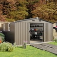 thumbnail image 5 of 10x12 FT Multi-Purpose Outdoor Storage Shed with 2 Windows, Tool Shed, Bike Shelter & Pet House for Backyard & Garden, 5 of 27