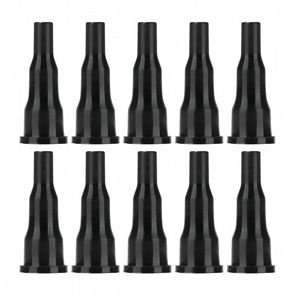 HIBIBUD 10Pcs Butane Nozzle Adapter Universal Converter for Cigarette Lighter Camping Kitchen Utensils (Black)