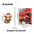 thumbnail image 4 of YIKA Hristmas Cow Advent Calendar 2025 24 Days Of Christmas Advent Calendar Hanging Ornament Christmas Decorations Christmas Decorations Indoor C, 4 of 6