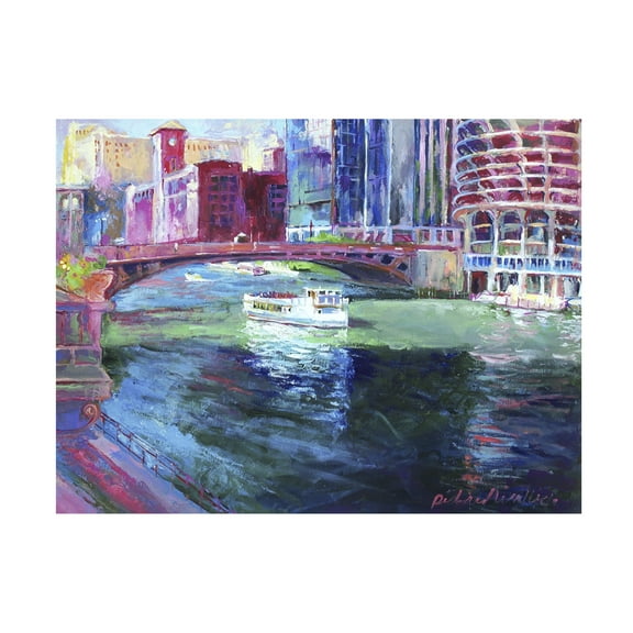 Trademark Fine Art Richard Wallich Chicago 2 Canvas Wall Art - 18x24
