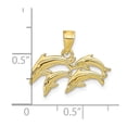 thumbnail image 3 of FB Jewels 10K Yellow Gold Dolphin Charm, 3 of 3