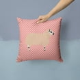 thumbnail image 2 of Animal Art Checkboard Design Fabric Decorative Pillow, 2 of 4