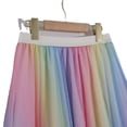 thumbnail image 5 of Yuanlong Womens Midi Skirts Elastic Waist Rainbow Tulle Skirts Carnival Party Holiday Cute Float Pleated Skirts For Lady, 5 of 5