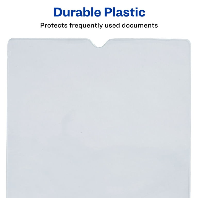 Avery Top-Load Clear Vinyl Envelopes w/Thumb Notch 4 x 6 Clear 10/Pack