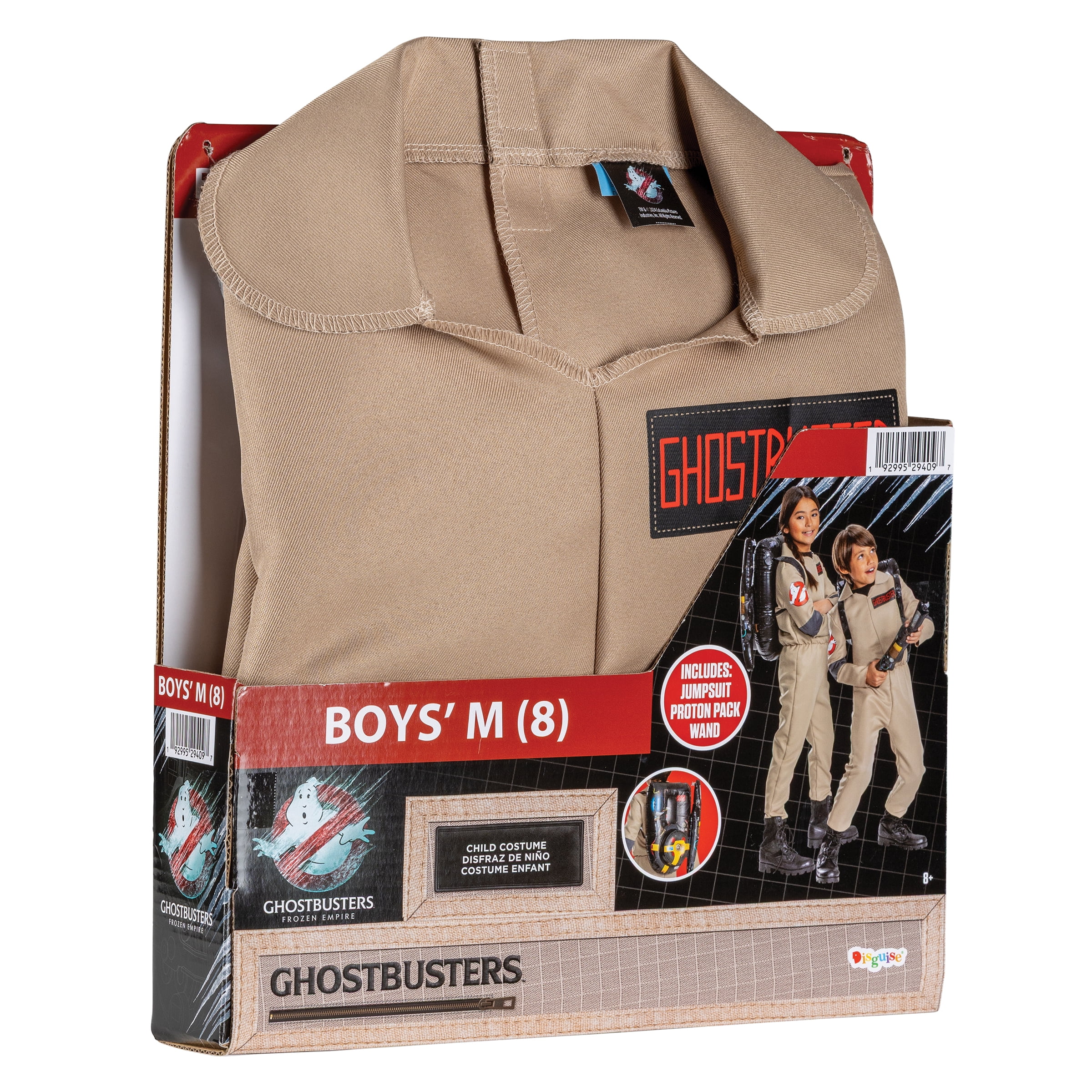 Ghostbusters: Frozen Empire Ghostbusters Halloween Costume for Children, 2-Piece, Boys' Size M (8), by Disguise