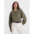 thumbnail image 3 of Scenario Women's and Women's Plus Crewneck Sweatshirt, Sizes XS-4X, 3 of 6