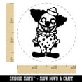 thumbnail image 2 of Creepy Spooky Little Grinning Clown Horror Self-Inking Rubber Stamp Ink Stamper - Orange Ink - Small 3/4 Inch, 2 of 7