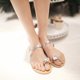 thumbnail image 1 of Sandalias planas antideslizantes para la playa con diamantes de imitación para vacaciones de ocio para mujer Wmkox8yii  ytu2422, 1 of 3