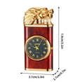 thumbnail image 3 of ZZkhGO Clock Lighter, Double Fire Windproof Blue Flame Lighter with Watch, Inflatable Metal Lighter with Quartz Dial for Cigar Fashion Gift, 3 of 3