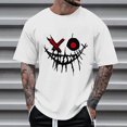 thumbnail image 2 of JAJAHO Men's Graphic T-Shirt Summer Funny Print Casual Streetwear Short Sleeve Crew Neck Loose Fit Tees Shirt Trendy Tops, 2 of 4