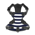 thumbnail image 4 of Gaeub Navy Blue And White Stripes Gaeub Navy Blue And White Stripes No Pull Dog Harness, Secure and Adjustable Pet Vest for Outdoor Activities - Medium, 4 of 8