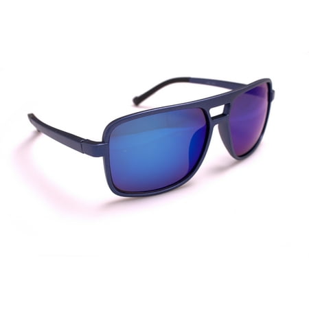 Aviator Shield Plastic Frame Gradient Color Lens Sunglasses, OS