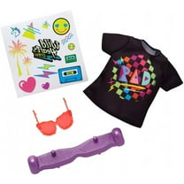 Wild Hearts Crew, Accessory 4-Pack Assortment, with Graphic Tee, Skateboard or Skates, Sunglasses, and Sheet of Temporary Tattoos