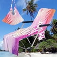 thumbnail image 5 of Beach Chair Cover with Side Pockets Thick and Quick Dry Chaise Lounge Chair Towel Cover for Sun Lounger Pool Sunbathing Garden Beach Hotel No Sliding, 5 of 6