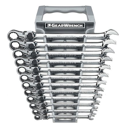 UPC: 0082171856983 | Gearwrench-85698C 12 Pc XL Metric Locking Flex Combination Ratcheting Wrench Set