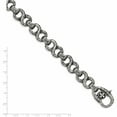 thumbnail image 5 of Stainless Steel Antiqued And Polished 8.5In Infinity Symbol Bracelet (8.5 X 15) Made In China -Jewelry By Sweet Pea, 5 of 8