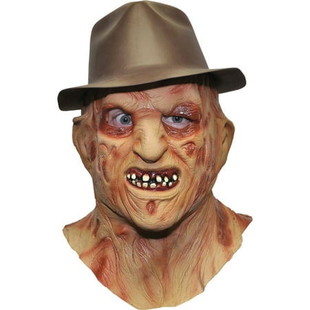 Morris Costumes Mens Freddy Krueger Horror Over The Head Latex Mask Hat, Style 1519