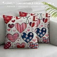 thumbnail image 3 of PHYHOO Valentines Day Pillow Cover Colorful Heart Decoration Holiday Home Decorative Cushion Case for Sofa Couch Decor, 3 of 5