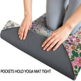 thumbnail image 3 of Pioneer Flower Floral Print Pattern Hot Yoga Mat Towel Non Slip for Hot Yoga - Quick-Drying Yoga Mat Cover with 4 Corner Pockets with Travel Bag - Hot Yoga Towel Non Slip 74"x26", 3 of 6
