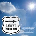thumbnail image 5 of Patient Entrance Right (5 Pack) 4 inch X 4 inch Shield Shaped Heavy Duty 3.2 mil Vinyl Decals Weather Resistant Made in the USA, 5 of 5